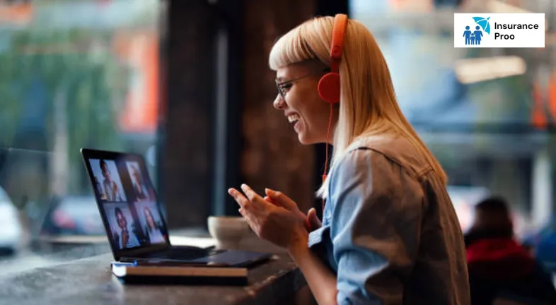 portrait-of-a-cheerful-beautiful-young-woman-having-an-online-meeting
