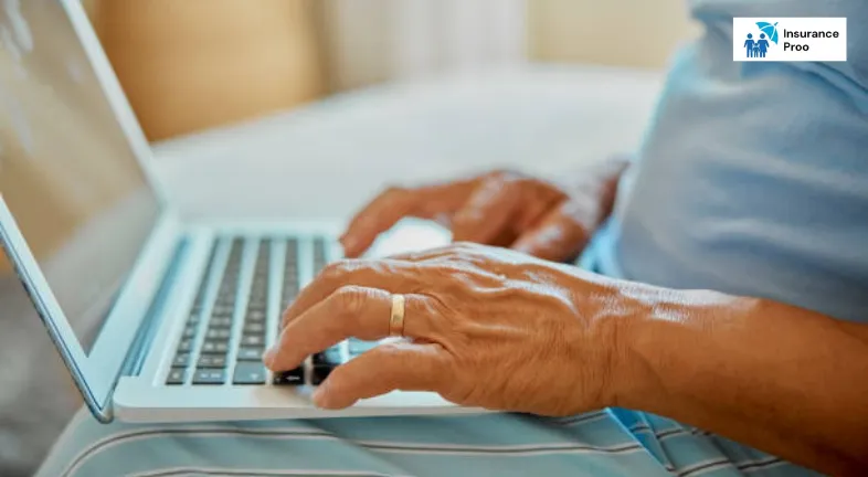 senior-man-laptop-typing-and-hands-with-life-insurance-research